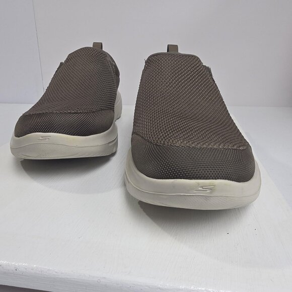 Skechers GOwalk Shoes Mens Size 12 Khaki Brown Slip On Walking ULTRA GO 54738 - Picture 3 of 10